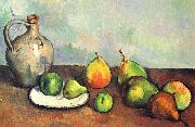 Paul Cezanne Stilleben, Krug und Fruchte oil painting reproduction